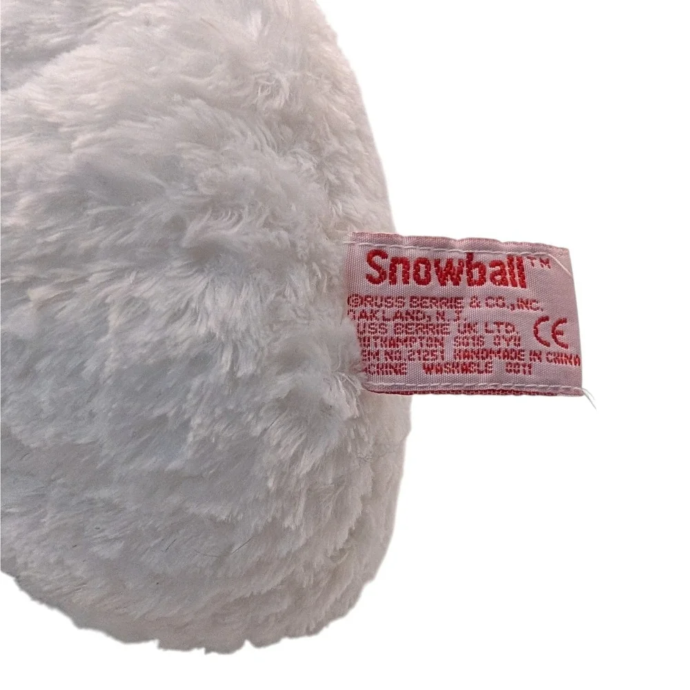 Vintage Russ Berrie Snowball Plush Snowman Christmas Scarf Holiday‎ Decor SEE